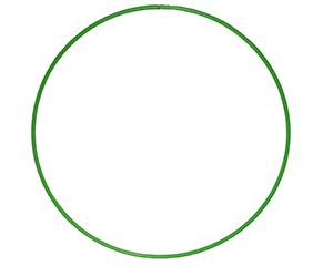 Hoop, Plastic, 60cm diameter, Green