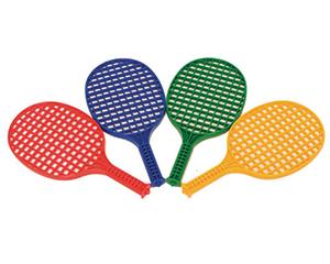 Tennis Rackets, Mini, Assorted Colours, Pack of 4