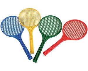 Tennis Rackets, Short, Assorted, Pack of 4