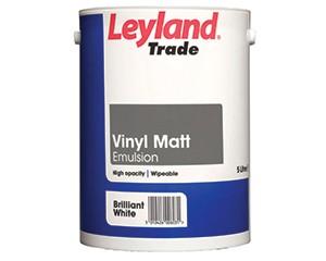 Emulsion Paint, Matt, Brilliant White, 5 litres