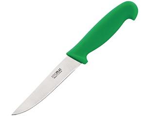 Vegetable Knife, Green Handle, Plain, 8cm