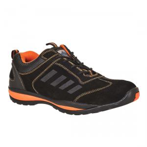 Safety Trainers, Portwest FW34, Black, Size 7