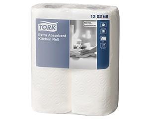 Kitchen Towel, Tork Extra Absorbent,  Pack of 2, White