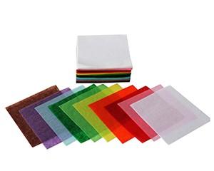 Tissue Paper, Squares, Pack of 480, Assorted Colours, 75mm