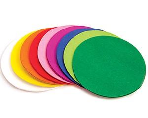 Tissue Paper, Circles, Pack of 480, Assorted Colours, 75mm