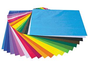 Tissue Paper, Squares, Pack of 480, Assorted Colours, 150mm