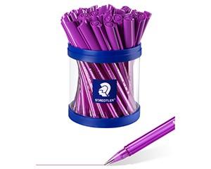 Staedtler Purple Ballpoint Pens, Pack of 40