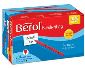 Berol Handwriting Pens, Pack of 200, Black