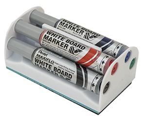 Maxiflo Liquid Ink Marker, Bullet, Pack of 4, Assorted Colours, Medium 