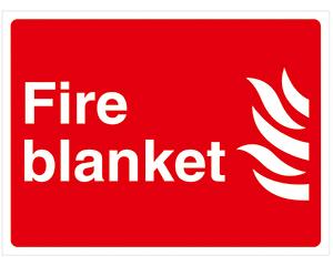 Fire Blanket Location Sign, Self Adhesive