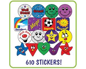 Stickers Value Pack, Pack of 610