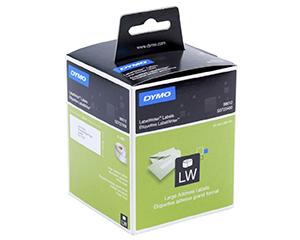 Dymo Labels, Paper, White, 89x36mm, Pack of 520