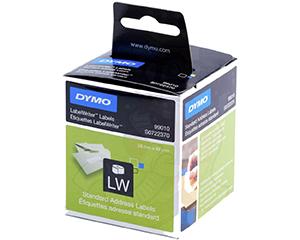 Dymo Labels, Paper, White, 89x28mm, Pack of 260