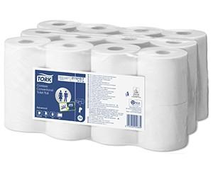 Toilet Rolls, Tork Coreless Conventional, 2 Ply, Pack of 24