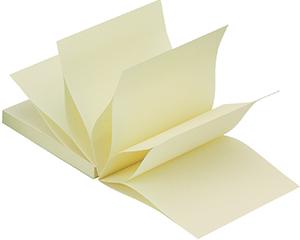 Quick Fanfold Notes, 75 x 76mm, Pack of 12