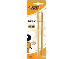 BiC Pens, Pack of 2, Gold
