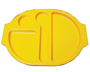 Tray, Large Meal, 38 x 28cm, Yellow