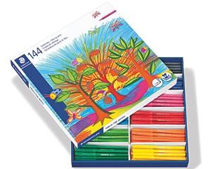 Staedtler Fine Point Colouring Pens, Classpack of 144, Assorted Colours