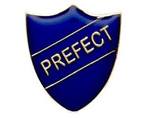 **SALE**Enamel Shield, Prefect, Blue