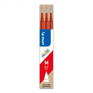 RED REFILL FOR FRIXION/FRIXION CLICKER ERASABLE ROLLERBALL 0.7MM PEN, PACK OF 3