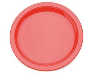 Plate, Narrow Rimmed, 23cm, Red, Polycarbonate