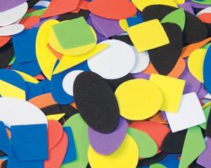 Foam Shapes, Pack of 750, Assorted