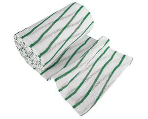 Cloths, Striped Colour Coded, Green, Pack of 10