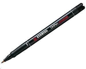 OHP Marker Pens Fine Point, Pack of 10, Black