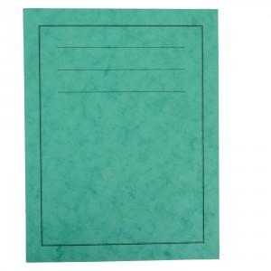 Exercise Books, A4, 80 Pages, Pack of 50, Ruled 8mm Feint and Margin, Green Covers