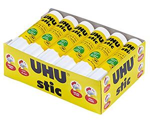 UHU Glue Sticks, 21g, Pack of 12