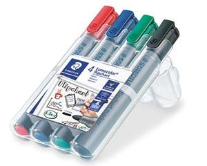Lumocolour Flipchart Markers, Pack of 4