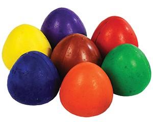 Chubbi Egg Crayons, Assorted Colours, Pack of 8