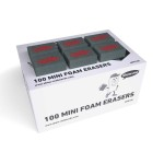 Mini Foam Erasers, Pack of 100
