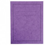Exercise Books, A4, 80 Pages, Pack of 50, Ruled 8mm Feint and Margin, Purple Coversabc