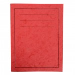 Exercise Books, A4, 80 Pages, Pack of 50, Ruled 8mm Feint and Margin, Red Covers