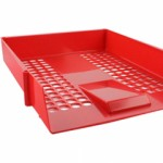 Letter Tray, Stackable, Red, A4abc