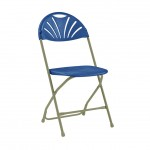 Gopak Comfort Poly Folding Chairs, Blue, Pack of 8abc