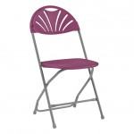 Gopak Comfort Poly Folding Chairs, Burgundy, Pack of 8abc