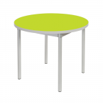 Gopak Enviro Table, Round, 900mm Dia x 640mm, Acid Greenabc