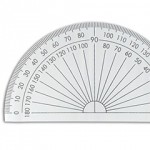 Protractors, 180 degrees, 100mm, Pack of 10abc