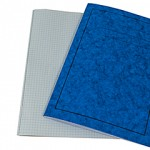 Exercise Books, A4, 80 Pages, Pack of 50, Ruled 7mm Squared, Blue Coversabc