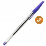 Ballpoint Pens, Economy, Pack of 50, Purpleabc