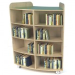 KUBBYCLASS JUNIOR CURVED BOOKCASE 1500x1200x676MMabc