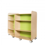 KUBBYCLASS HIGH CURVED BOOKCASE 1250x1825x676MM abc