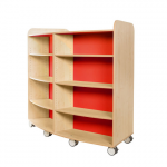 KUBBYCLASS HIGH CURVED BOOKCASE 1500x1825x676MM abc