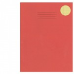 Exercise Books, A4, SEN, 48 Pages, Pack of 10, Ruled 8mm Feint and Margin, Red Cover/Cream Pages