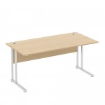 Elite Baseline Rectangular Desk. 1400 x 800 x 725 (approx), Beechabc
