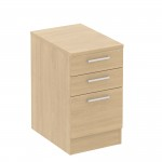 Baseline Deep Desk High Pedestal size 422 x 800 x 740. 3 drawers 2 x shallow & 1 x deepabc