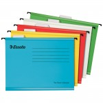 Esselte Classic Reinforced Suspension File, A4, Pack of 10, Assorted