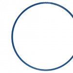Hoop, Plastic, 60cm diameter, Blueabc